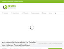 Tablet Screenshot of besser-personal.de